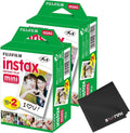Fujifilm Instax Mini Instant Camera Film: 40 Shoots Total, (10 Sheets x 4) - Capture Memories Anytime, Anywhere - Boomph's Comprehensive Ultimate Performance Cloth Solution for Perfect Picture Quality