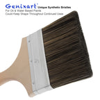 Genixart Double Thick Chip Paint Brush, Wood Stain Brush for Fence, 4 Inch