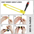 24Pcs Silicone Cable Ties, Cord Organizer Cable Management-Multi