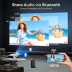 2026 New Smart Projector Built-in Apps Android 14 Native 1080P 4K Supported