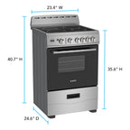 Avanti 20-Inch Freestanding Electric Range with Ceramic Glass Cooktop, in Black (CERU200P1B)