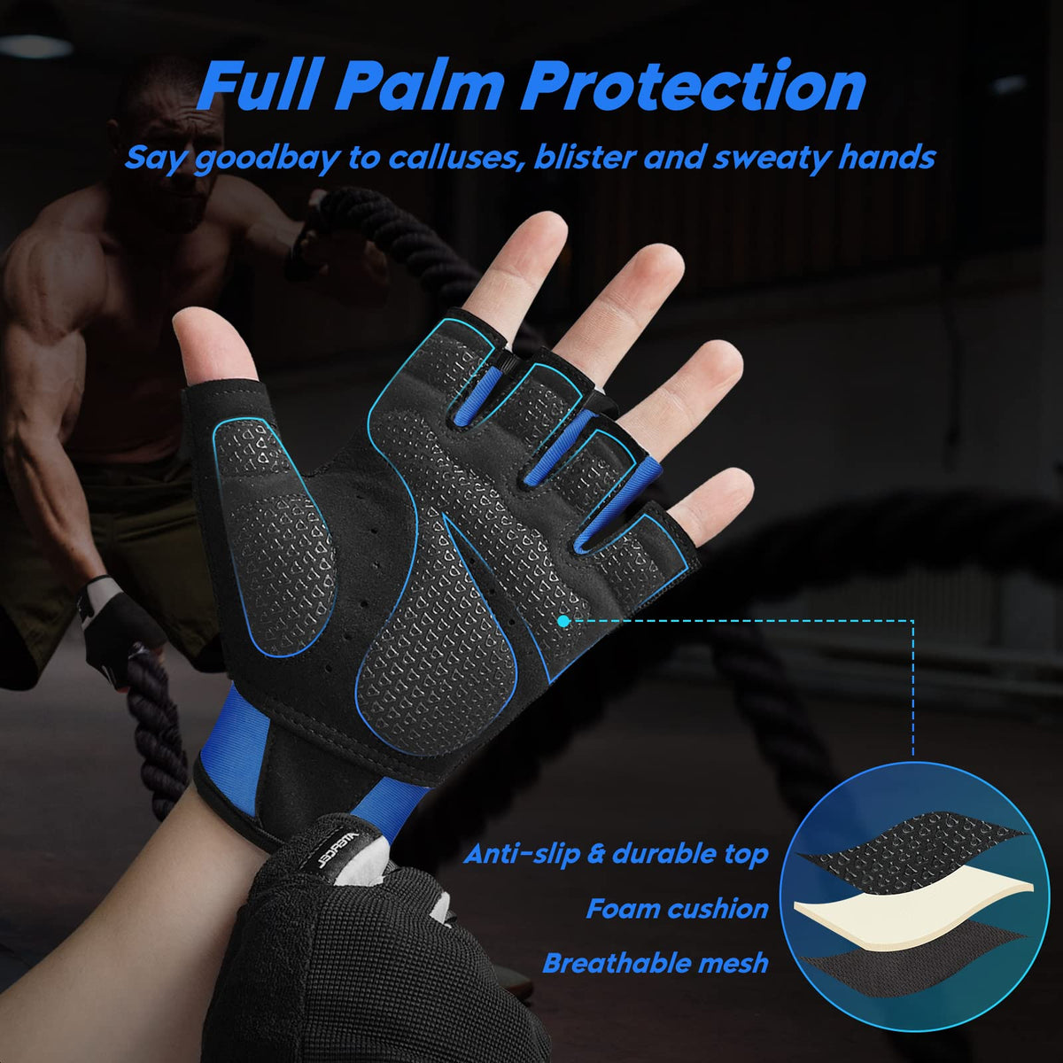 ATERCEL Weight Lifting Gloves, Gym Gloves Men Women