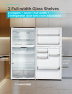 BLACK+DECKER 18.1 Cu. Ft. Top Mount Refrigerator with Ice Maker, BR1810HIMB
