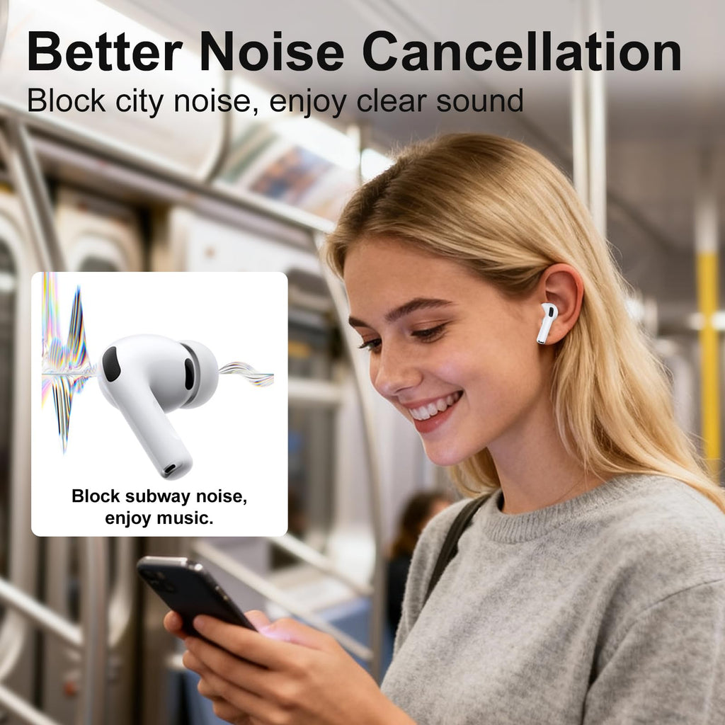 3 Pairs Replacement Ear Tips for AirPods Pro 2nd & 1st(Small, Black)