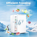 Electactic 3.2 Cu.ft Small Freezer, Mini Upright Freezer, White