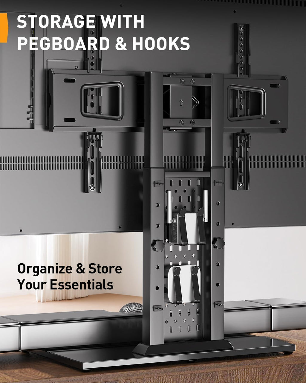 Perlegear Universal Swivel TV Stand Base for 32–70 inch TVs to 99lbs