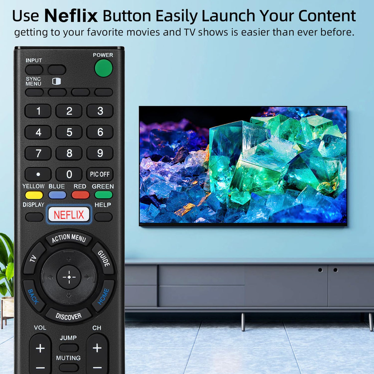 for Samsung-Smart-TV-Remote-Replacement, Universal for All Samsung TVs (BN59-01315A)