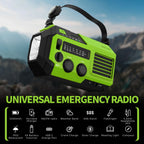 FosPower NOAA Emergency Weather Radio A1 7400mWh Solar Hand Crank (Orange)