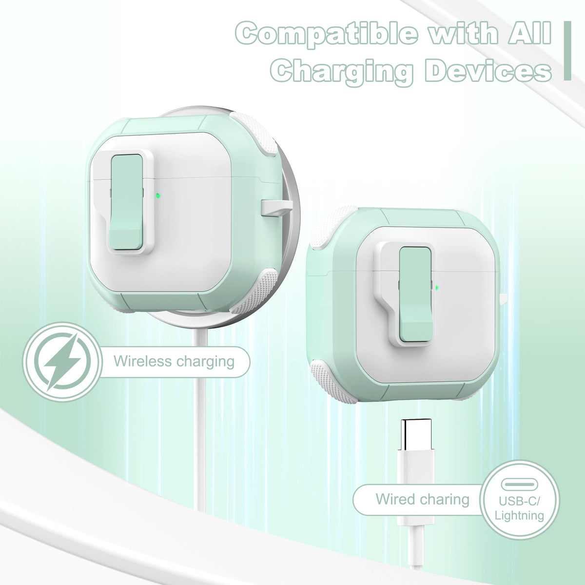 for AirPods 4 Case & AirPods 5 Case with Cleaner Kit,Clear Cover