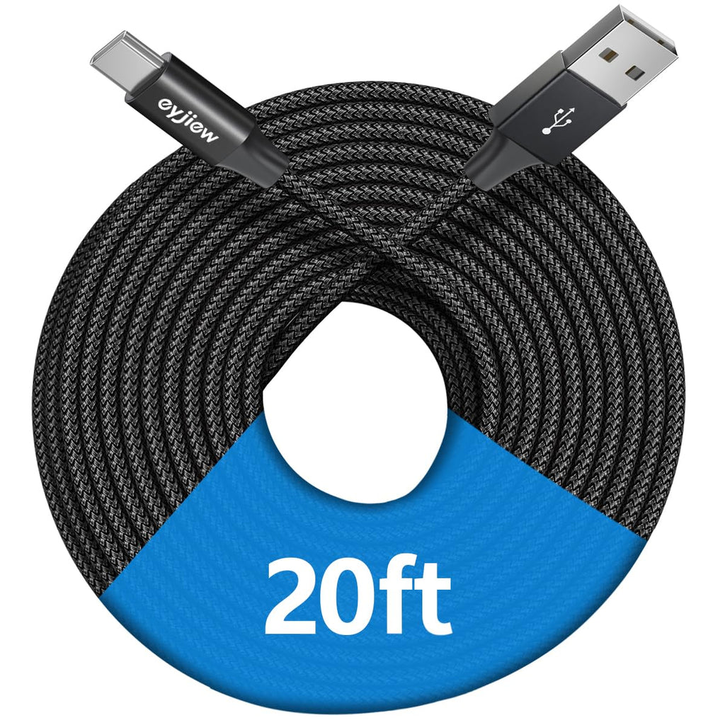 Extra Long USB C Cable 6m, USB to Type C Charger Cable Fast Charging Lead