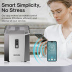 ICEPURE Nugget Ice Makers Countertop with App, Portable Ice Machine