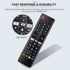 Universal Remote Replacement XRT260 for All VIZIO Smart TV Smartcast 4K P-Series V-Series D-Series M-Series XRT136 XRT140, with Buttons for Netflix Disney Prime Video Hulu (No Voice Function)