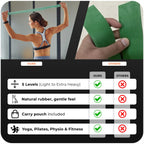 Active 100 Resistance Bands, Set of 5 Different Levels, Exercise Band for Home Gym, Training and Yoga with Carrying Bag