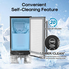 ICEPURE Nugget Ice Makers Countertop with App, Portable Ice Machine