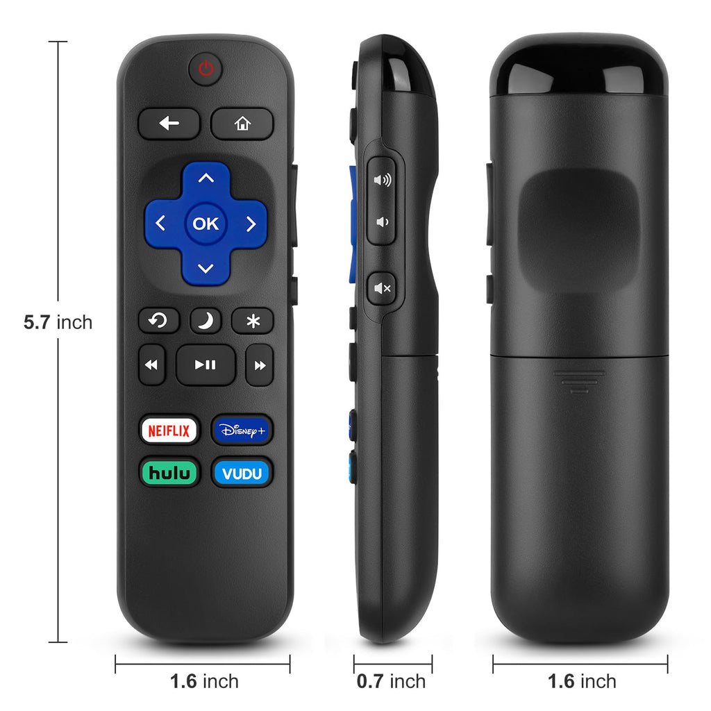 Universal Remote Replacement XRT260 for All VIZIO Smart TV Smartcast 4K P-Series V-Series D-Series M-Series XRT136 XRT140, with Buttons for Netflix Disney Prime Video Hulu (No Voice Function)