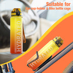 Sahara Sailor Water Bottle 1L, Leakproof Tritan Bottle with Time Marker
