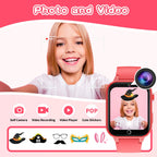 Kids Smart Watches Girls Age 5-12, 26 Games High-Resolution Touchscreen Kids Watch with Video Camera Music Player Pedometer Flashlight 12/24 hr Educational Toys Birthday Gifts for Girls Ages 6 7 8