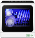EUHOMY Countertop Dishwasher Portable, 6 Programs with 40 dB, No Hookup