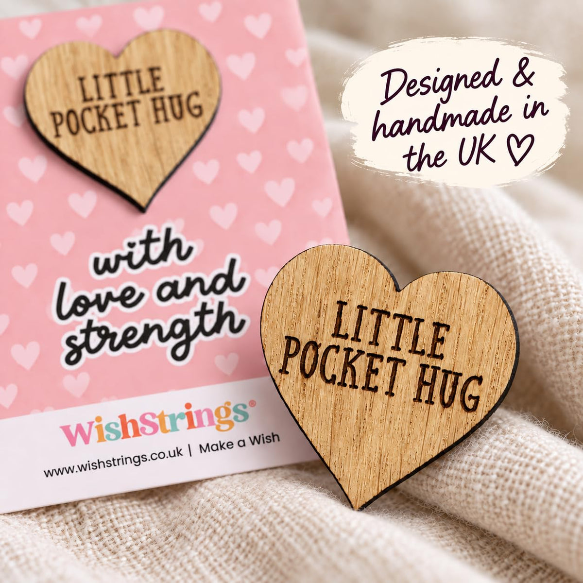 WishStrings Pocket Hug, Little Hug Gifts, Thinking of You Card