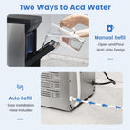 Gevi V2.0 Nugget Ice Maker for Home Kitchen Office,38lbs/24H,Black