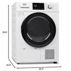 BLACK+DECKER 2.65 Cu. Ft. Portable Dryer, 8.8 lb. Capacity, BCED26, White