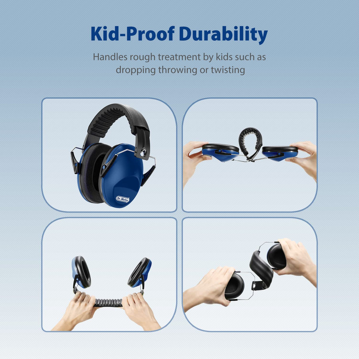 Dr.meter Ear Defenders Children SNR 27.4dB for Autism, Sensory Needs
