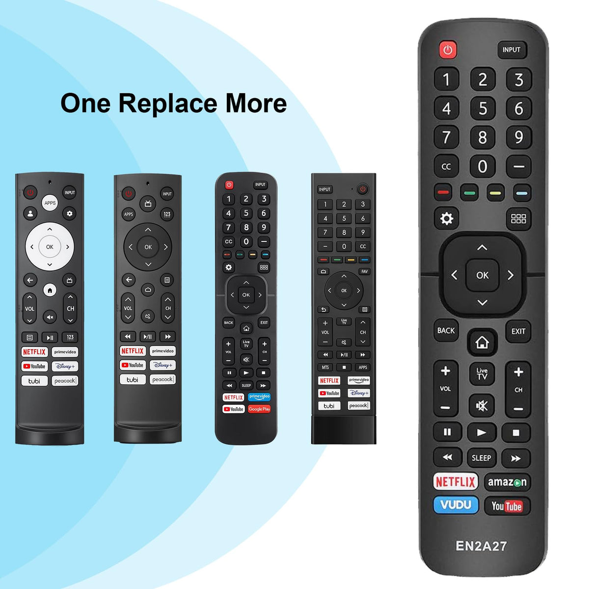 Universal Remote for All Samsung TV Remote, Replacement Compatible with All Samsung LED, LCD, QLED, HDTV, 3D Series Smart TVs (BN59-01259B)