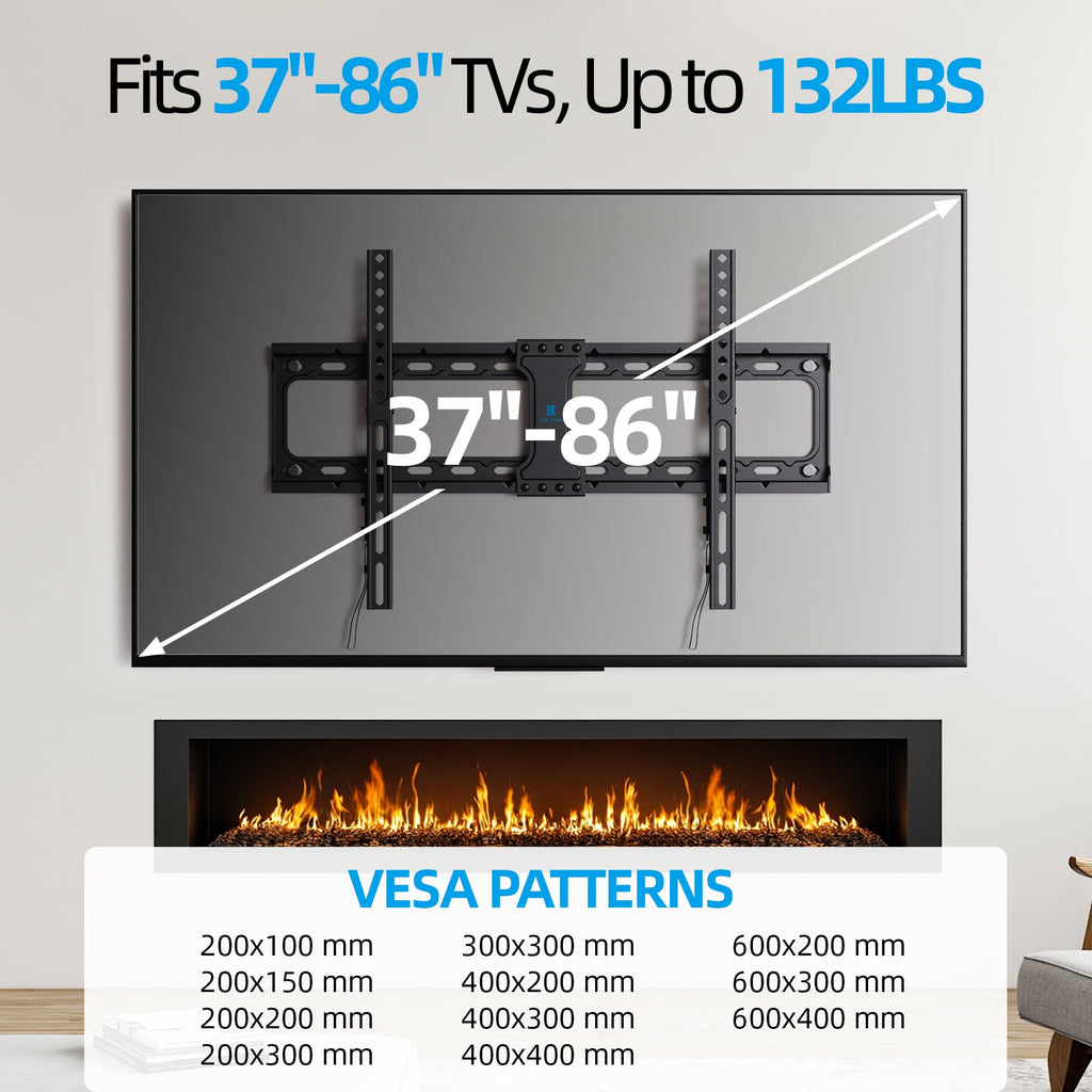 USX STAR Tilting TV Wall Mount Bracket for 32 42 43 50 55 60 Inch TVs