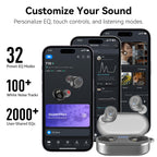 TOZO T10 Wireless Earbuds Powerful Bass Stereo Wireless Charging, APP, IPX8