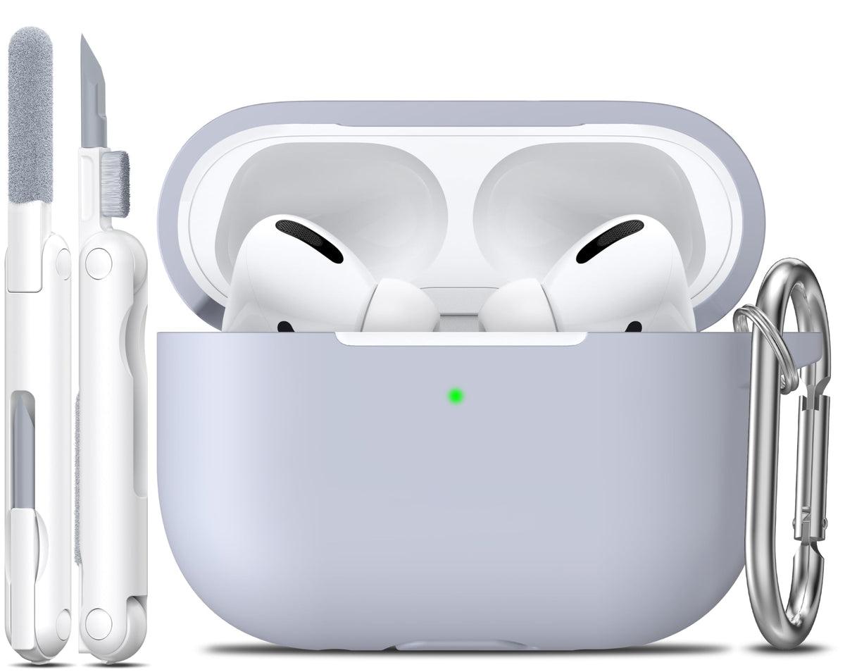 R-fun for AirPods Pro 3 Case Soft Silicone Protective Cover, Black