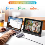 MNN 15.6" FHD 60Hz Portable Monitor USB-C HDMI IPS HDR Gaming Laptop