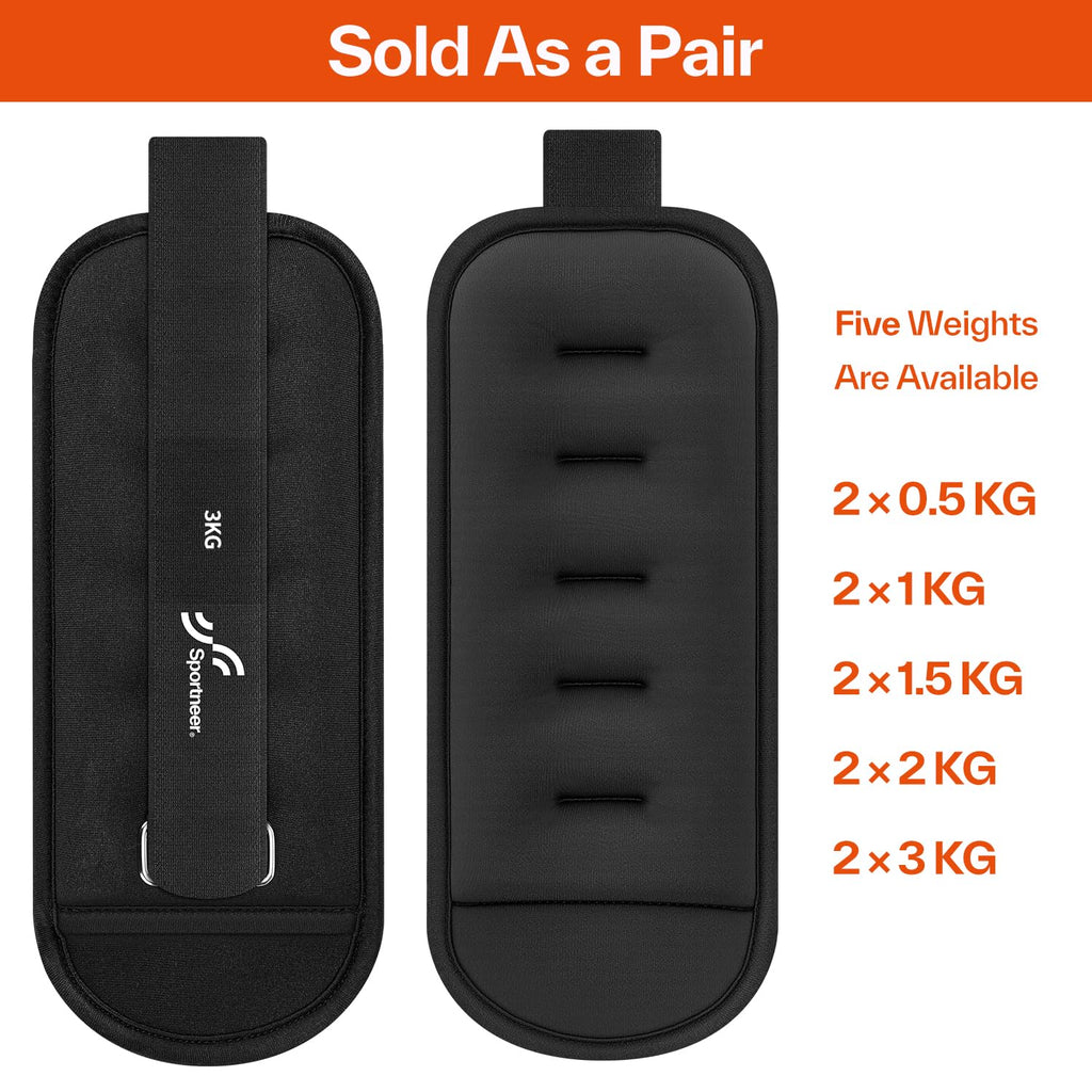 Sportneer Ankle Weights, Leg Weights Wrist Weights Straps