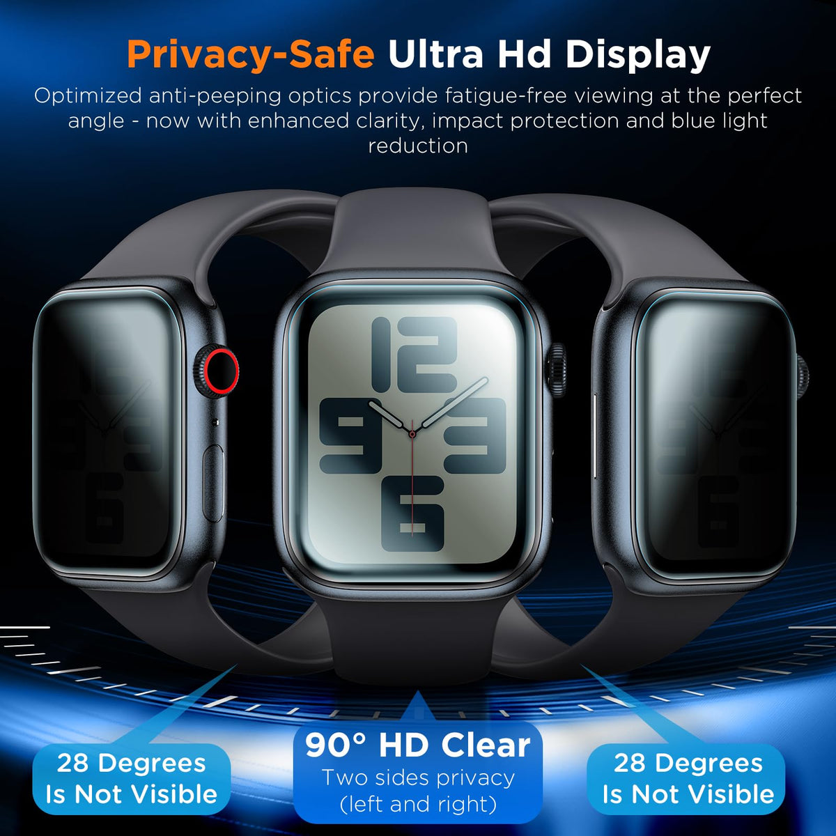 LK for Apple Watch Ultra 4/3/2 49mm Privacy Screen Protector