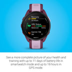 Garmin Forerunner® 165, Running Smartwatch, 43mm, Black