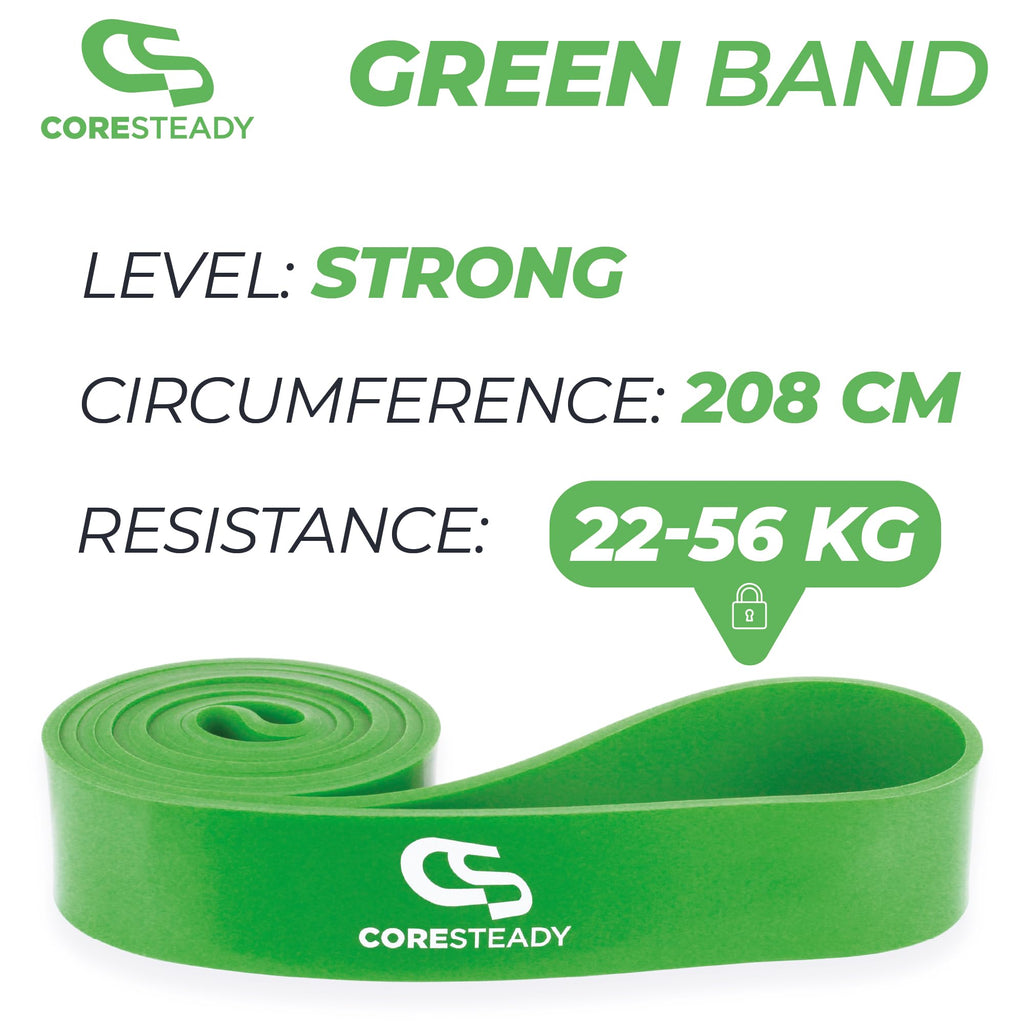 Coresteady Pull Up Bands & Resistance Bands - Heavy Duty Loop Band for Men & Women - Build Fit Power & Muscle - Training, Fitness Assist Pull Ups & Gym Exercise