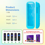for Roku-Remote-Cover,Glow in The Dark Silicone Protective Case