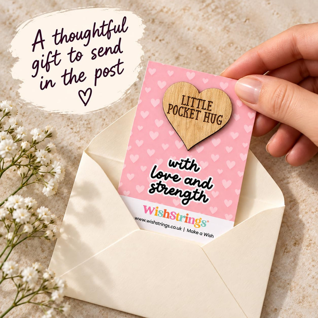WishStrings Pocket Hug, Little Hug Gifts, Thinking of You Card