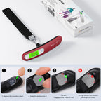 MYCARBON Luggage Scale Portable Digital Weight Scale for Travel Suitcase with Tare Function 110 Lb/ 50Kg Capacity (Silver)