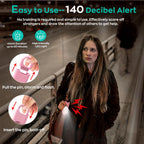 Fauxomor 140dB Personal Safety Alarm for Women 3pack Self Defense Keychain