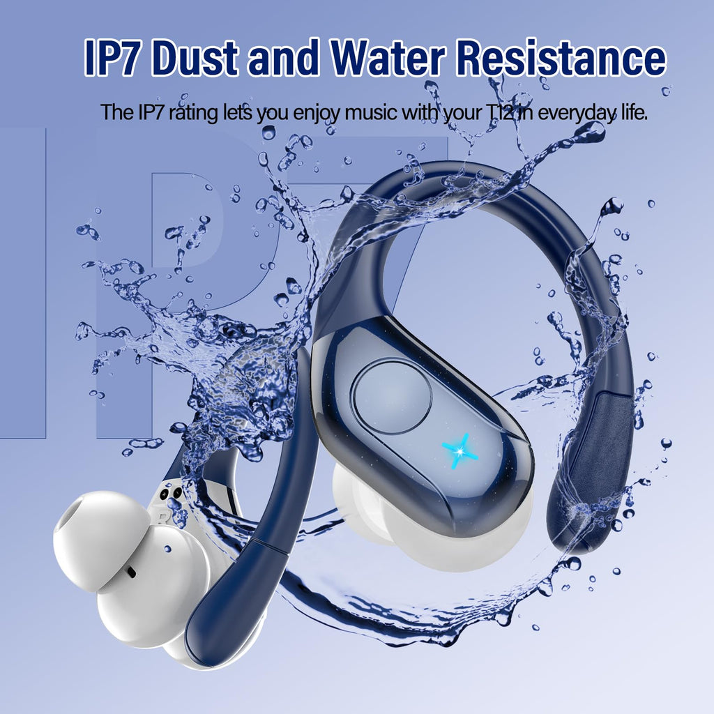 Wireless Earbuds Sports, 75Hrs Bluetooth 5.4 Headphones, Bass Hi-Fi Stereo
