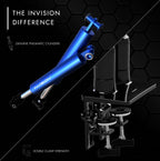 Invision Monitor Arm Desk Mount for 19-32 Inch Screens - VESA 75/100mm Desk Clamp Stand - Tool Free Height Adjustment with Tilt Swivel Rotate - Increased Load Capacity from 2-9kg MX200 Single Arm