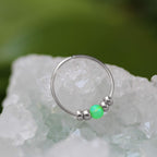 Ultra Thin Opal Nose Ring