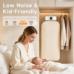 Portable Clothes Dryer, 600W Foldable Mini Dryer with 8 Timer Settings