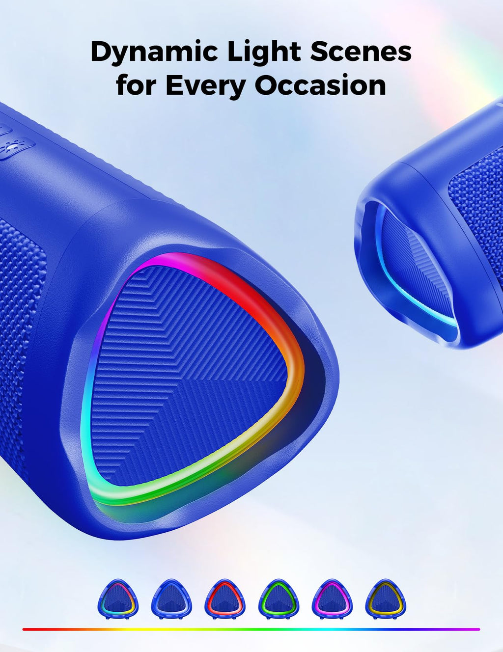 Bluetooth Speaker, 20W HD Sound, Portable Wireless, IPX5 Waterproof, Up to 24H Playtime, TWS Pairing, for Home/Party/Outdoor/Camping/Beach Essentials, Electronic Gadgets, Birthday Gift (Teal)