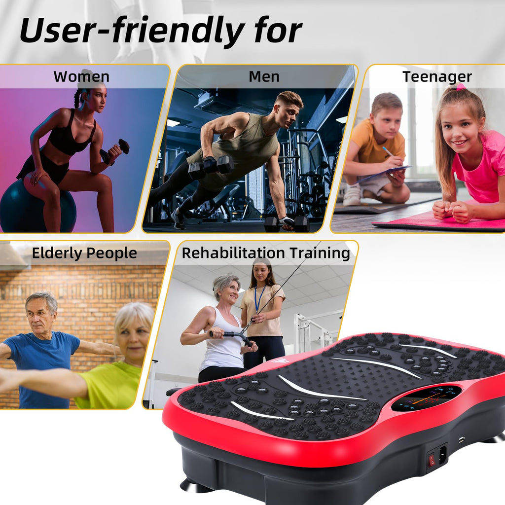 EVOLAND Vibration Plate Exercise Machine, Fitness Vibration Trainer