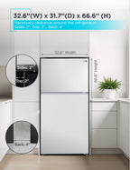 BLACK+DECKER 18.1 Cu. Ft. Top Mount Refrigerator with Ice Maker, BR1810HIMB