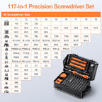 JOREST 24Pcs Precision Screwdriver Set with Torx T1 T2 T3 T5 T6 T8 T9 T15, Triwing Y00, Star P2/P5, Phillips PH00, Mini Repair Tool for PS4, Switch, Ring Doorbell, Xbox, Laptop, Glasses, Watch