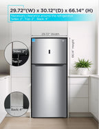 BLACK+DECKER 18.1 Cu. Ft. Top Mount Refrigerator with Ice Maker, BR1810HIMB