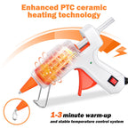 Mini Hot Glue Gun Kit 50W: Mini Glue Gun Fireproof Upgraded Version
