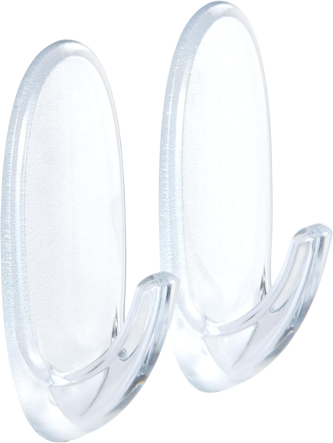Command Medium Hooks, Clear, 2 Hooks and 4 Adhesive Strips